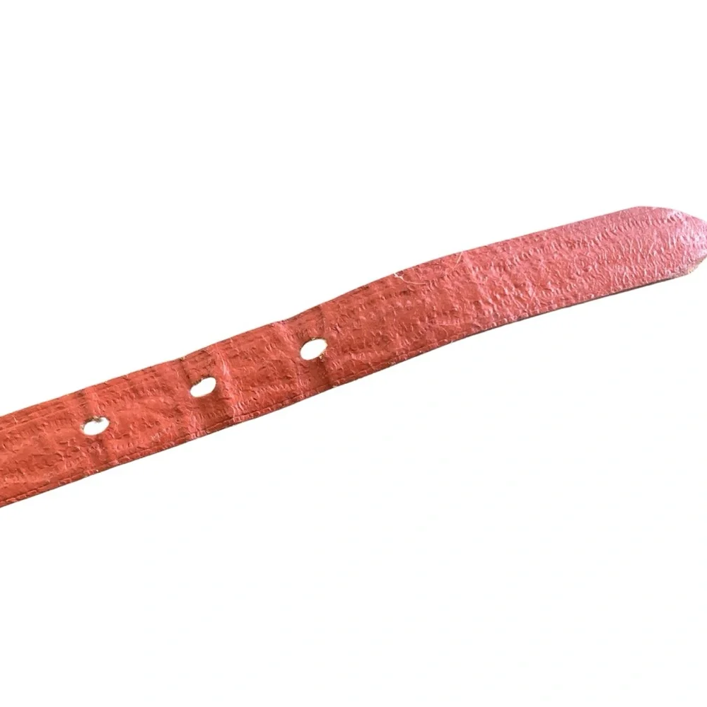 VTG Kid's Disneyland Western Beaded Leather Belt Size S/M